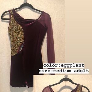 Dance Costume Medium Eggplant
